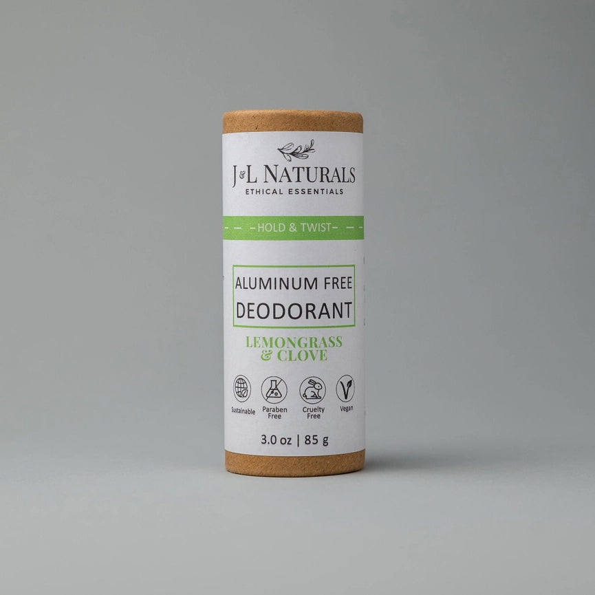 J&L Naturals Aluminum-Free Deodorant - Lemongrass & Clove image