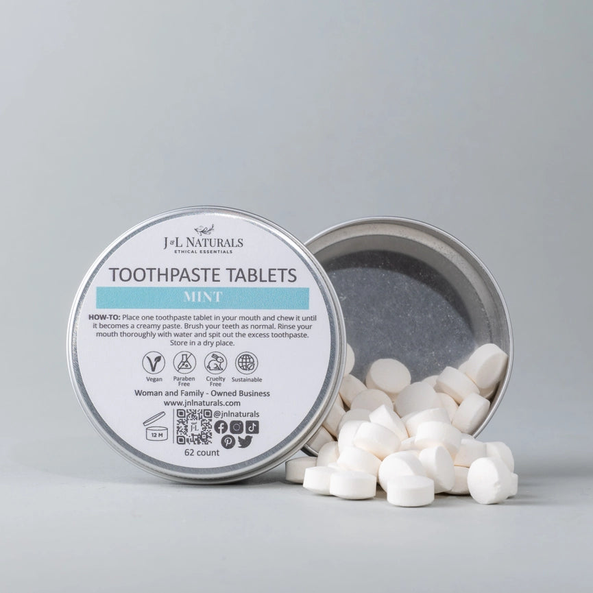 J&L Naturals Toothpaste Tablets - Mint image
