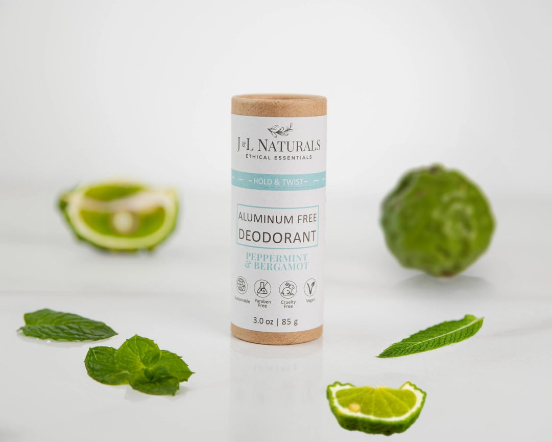 J&L Naturals Aluminum-Free Deodorant - Peppermint & Bergamot image