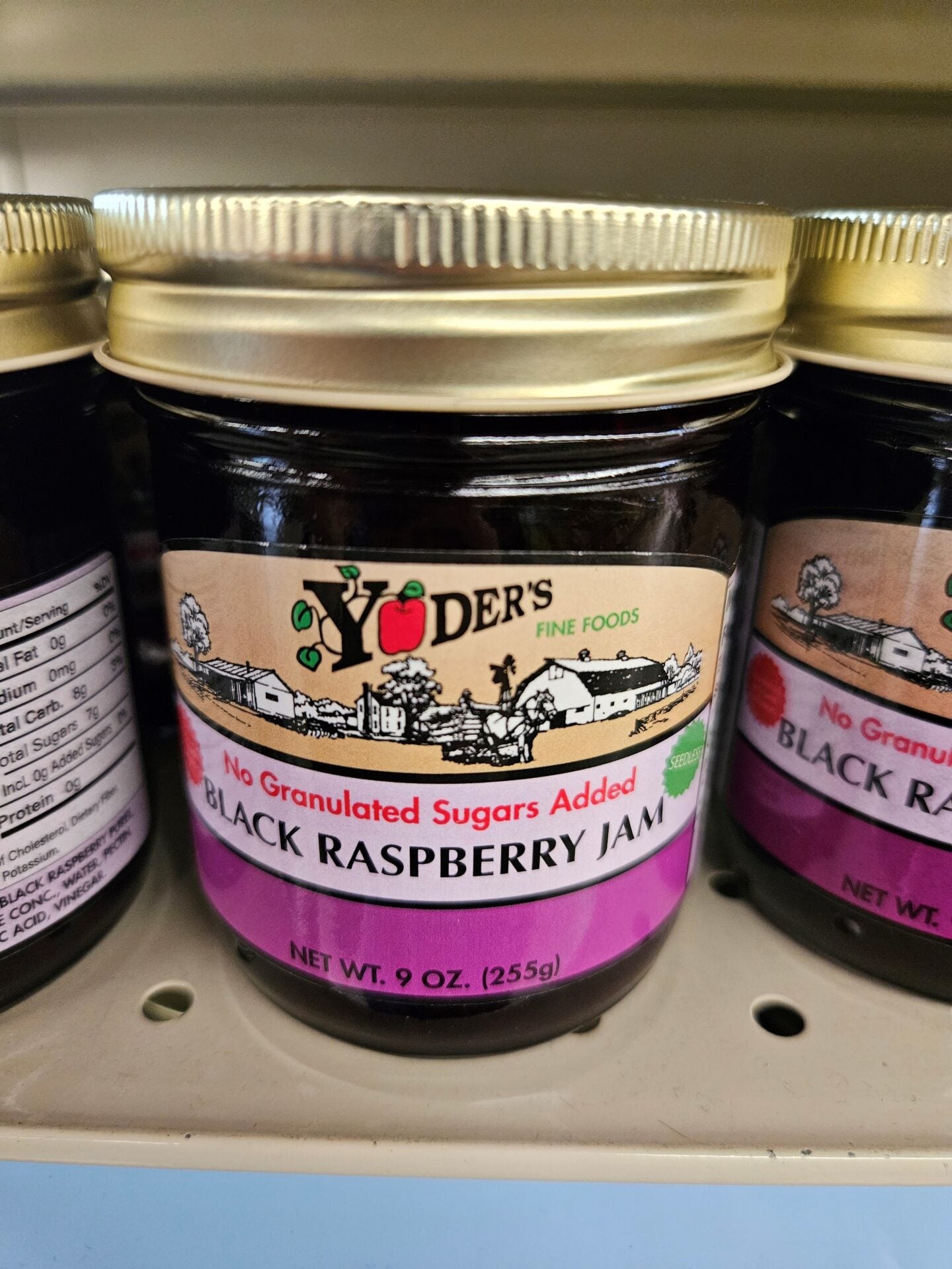 Yoder's Seedless Black Raspberry Jam No Sugar Added – The Cheese Shop ...