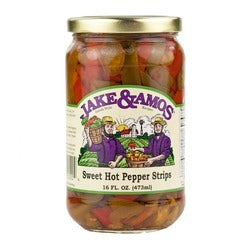 J&A Sweet Hot Pepper Strips 16oz. image 0
