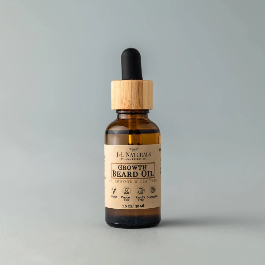 J&L Naturals Beard Oil - Cedarwood Growth image