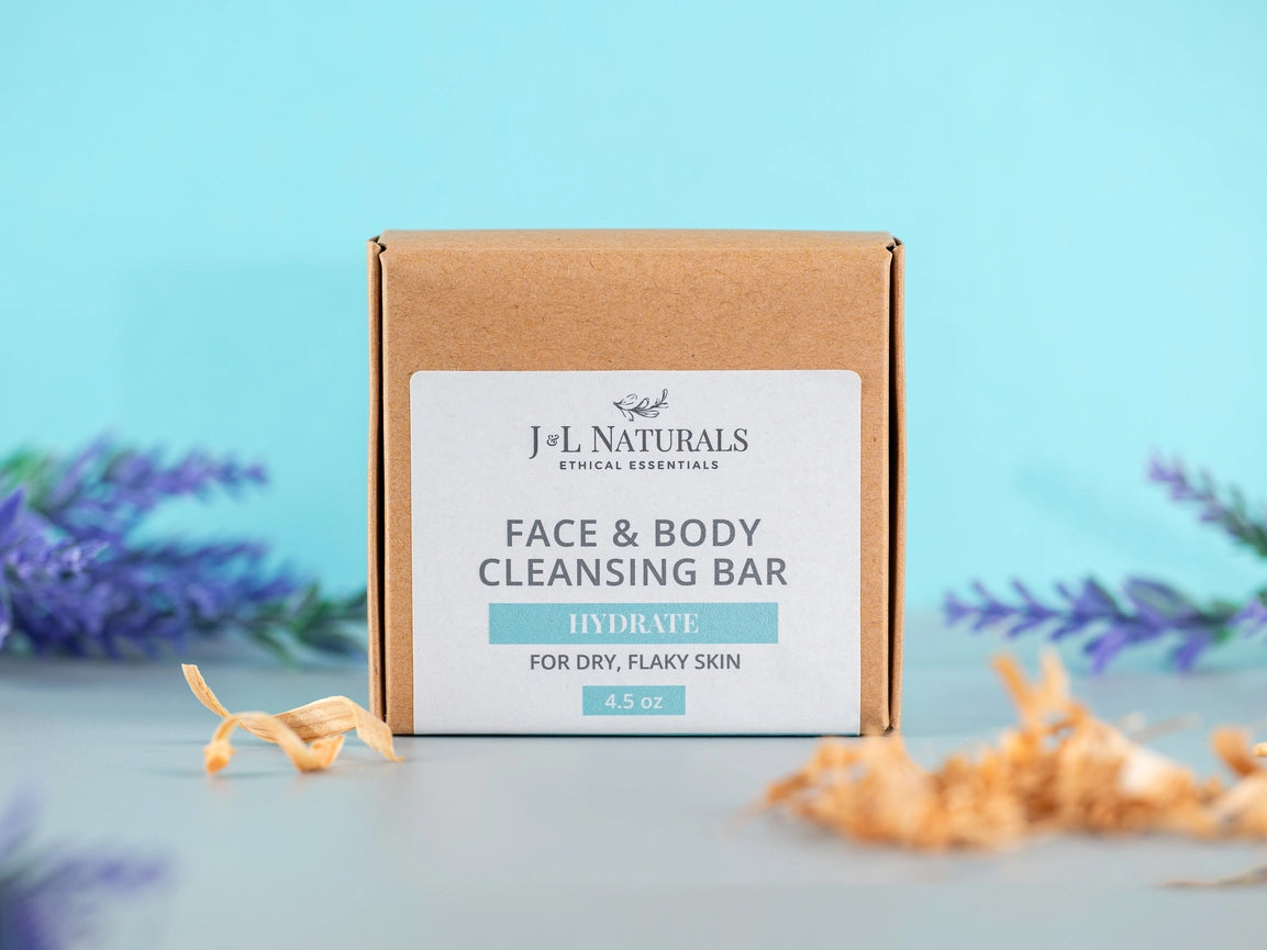J&L Naturals Face and Body Cleansing Bar - Hydrate image