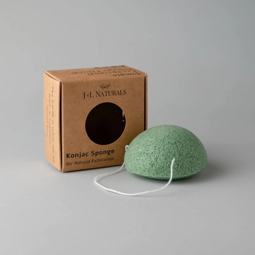 J&L Naturals Konjac Sponge - Green Tea image