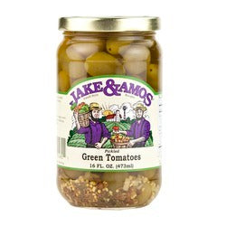 J&A Pickled Green Tomatoes 16oz. image 0