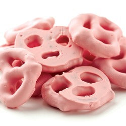 Strawberry Yogurt Coated Mini Pretzels image 0