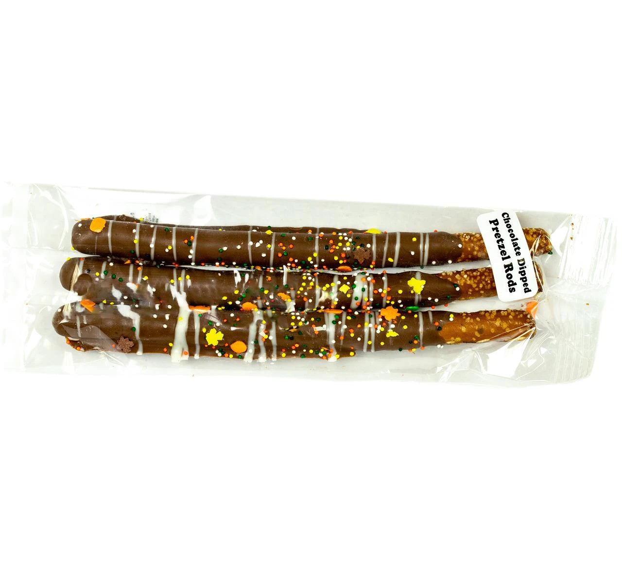 Fall Milk Chocolate Covered Pretzel Rods