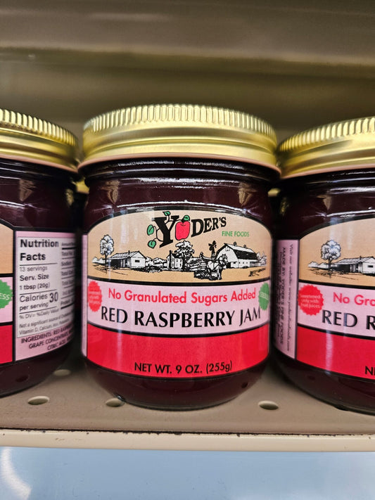 Yoder's Seedless Red Raspberry Jam No Sugar Added image 0