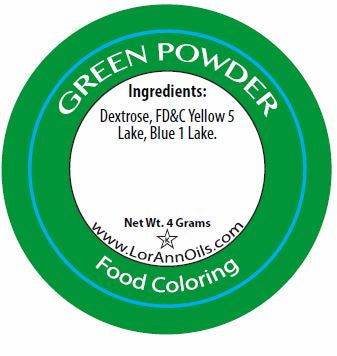 Powder Food Coloring - Green image