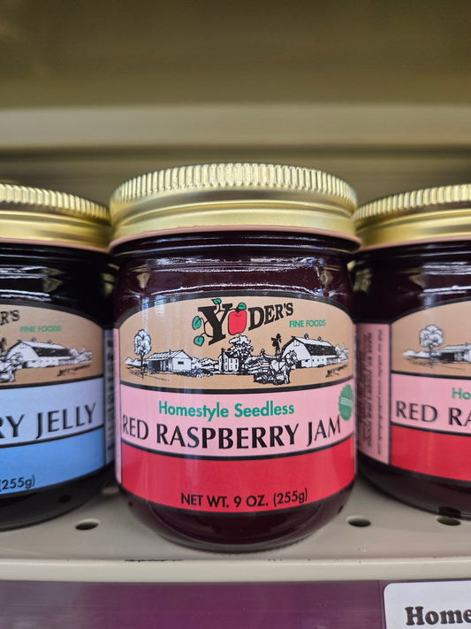 Yoders Seedless Red Raspberry Jam